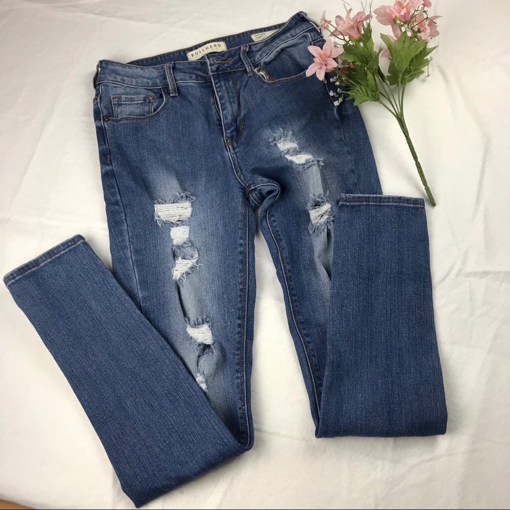 PAC sun Bullhead denim ripped skinny jeans